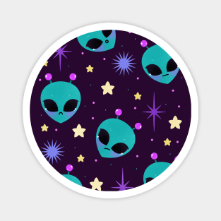 Kawaii alien emote pastel Magnet